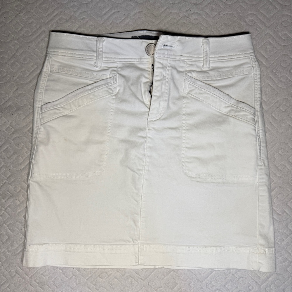 Wit & Wisdom White Mini Pencil Skirt for Casual Wear